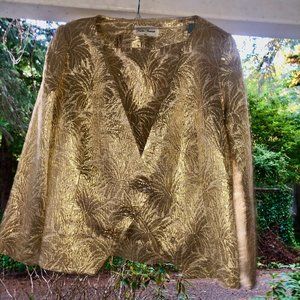 Ricki Freeman/Teri Jon Nites Saks 5th Gold Suit 12